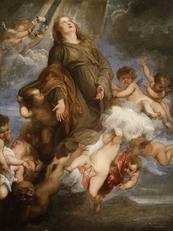 Santa Rosalia in gloria von dyck