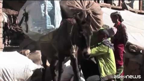 Nepal: camionabile minaccia carovane dei tempi di Marco Polo (VIDEO)