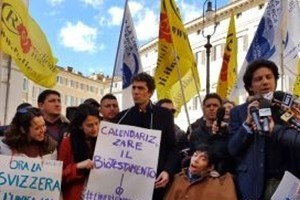 Biotestamento, sit-in con Cappatobasta rinvii, subito la legge