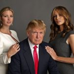 Ivanka Trump, Donald Trump and Melania Knauss