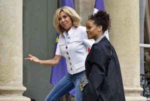 Rihanna Brigitte Macron