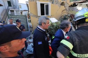 Earthquake at Ischia Island in Italy