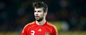 Il giocatore della Spagna gerard-pique