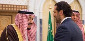 Former Lebanese prime minister Saad Hariri in Riyadh