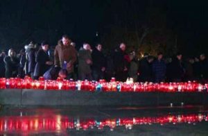 la veglia per Praljak nel settore croato di Mostar