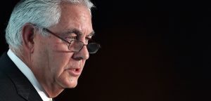 l segretario di Stato Rex Tillerson