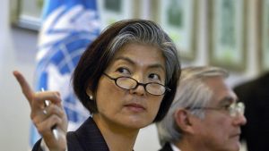 Il ministro degli Esteri della Corea del Sud Kang Kyung-wha