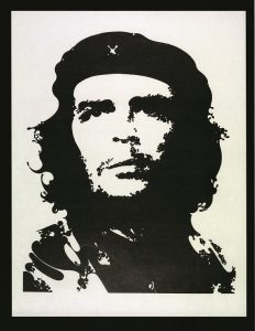 Poster di Che Guevara da una fotografia di Alberto Konda, ideato da Osiris Visions Ltd, fineanni 60