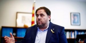 ex vicepresidente del governo catalano, Oriol Junqueras,