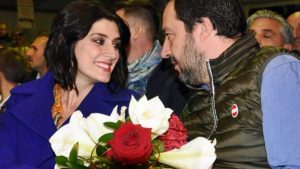 Matteo Salvini e Elisa Isoardi