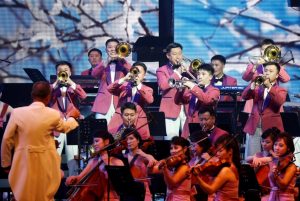 The North Korea's Samjiyon Orchestra performs in Gangneung