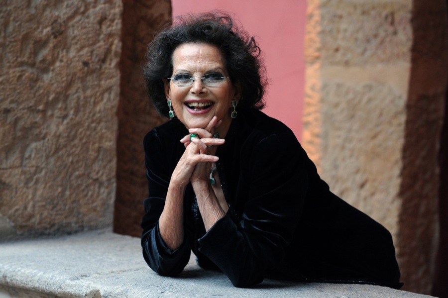 Italian actress Claudia Cardinale poses