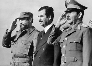 Fidel Castro, Saddam Hussein, Raul Castro