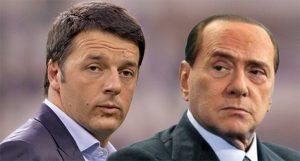 Matteo Renzi (s) Silvio Berlusconi