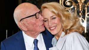 Rupert Murdoch e la moglie Jerry Hall