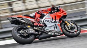 Jorge Lorenzo in azione con la Ducati