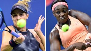 Madison Keys, left, and Sloane Stephens