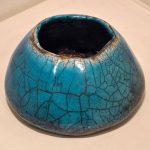 Vaso in ceramica Raku