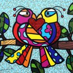 Romero Britto_Love Birds_2015