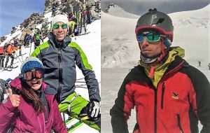 Elisa Berton, Luca Lombardini e Alessandro Lombardini (finanziere a Bardonecchia)