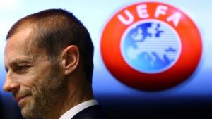 Il presidente dell'Uefa, Aleksander Ceferin