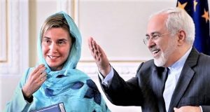 Federica Mogherini, Alto rappresentante politica Estera Ud e il ministro degli Esteri iraniano, Javad Zarif