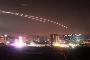 Syria claims intercepting Israeli missiles near Damascus