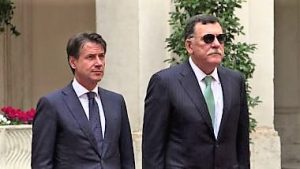 Libia, Conte riceve Fayez al Serraj a Palazzo Chigi