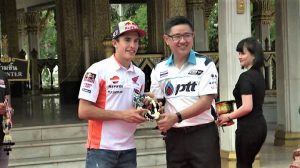 Marc Marquez arriva in Thailandia