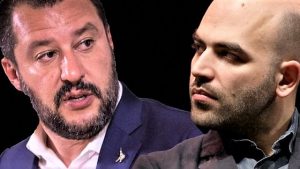 Matteo Salvini e Roberto Saviano