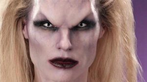 Michelle Hunziker vampiro contro la violenza sulle donne