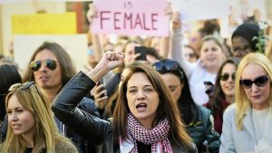 Women's March, Rome, Italy - 20 Jan 2018