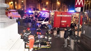 Collassa una scala mobile in metro, 24 feriti