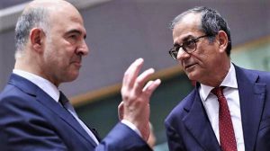 Pierre Moscovici e Giovanni Tria