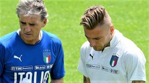 Roberto Mancini e Ciro Immobile