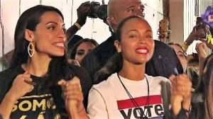 Zoe Saldana e Rosario Dawson ai latinos, votate contro Trump