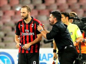 Higuain e Rino Gattuso