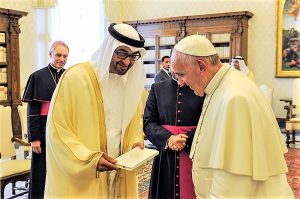 PAPA FRANCESCO RICEVE IL PRINCIPE EREDITARIO DI ABU DHABI