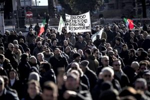 Protesta degli Ncc a Roma