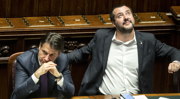 GIuseppe Conte e Matteo Salvini