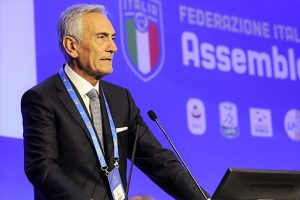 Il presidente della FIGC, Gabriele Gravina