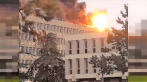 Lione, esplosione e incendio nel campus universitario La Doua