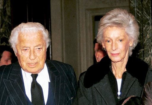 Marella Agnelli Caracciolo e l'avvocato Giovanni Agnelli