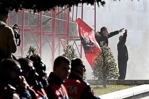 ALBANIA-POLITICS-PROTEST