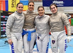 Irene Vecchi, Rossella Gregorio, Martina Criscio ed Arianna Errigo