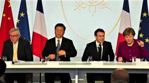 Macron riunisce Xi, Merkel, Juncker