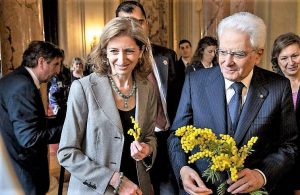 Sergio Mattarella con la figlia Laura