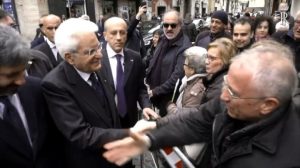 il capo dello Stato Mattarella visita il rione Sanità