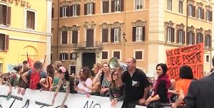 Protesta no-vax a Roma