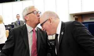 Frans Timmermans and Jean-Claude Juncker